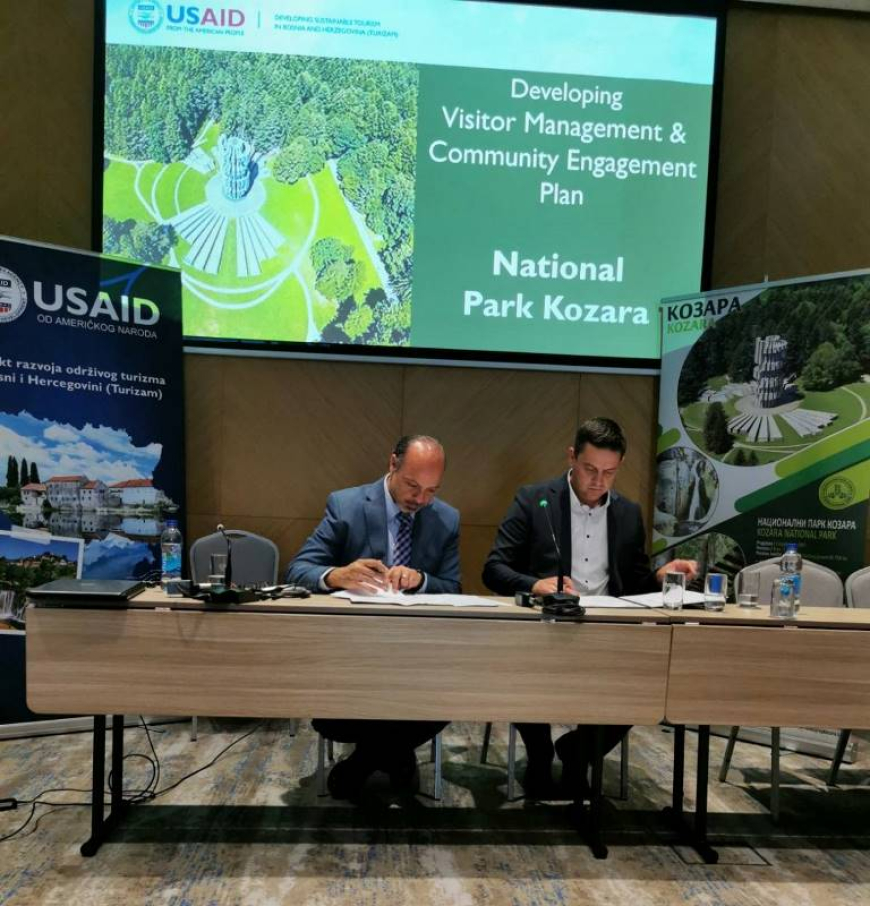 NP Kozara i USAID Turizam potpisali Zajednički plan implementacije