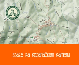Kozaracki kamen Trail map