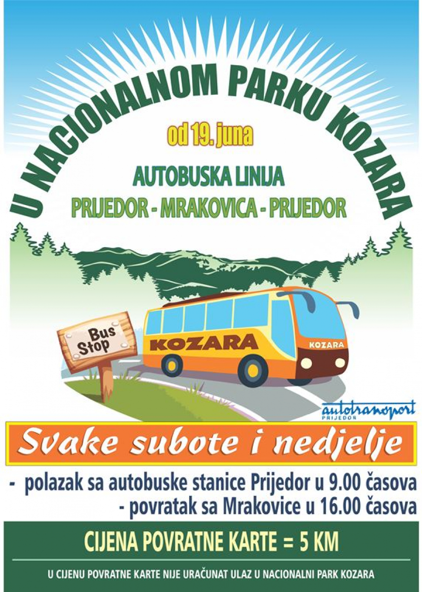 Autobuska linija Prijedor - Mrakovica - Prijedor